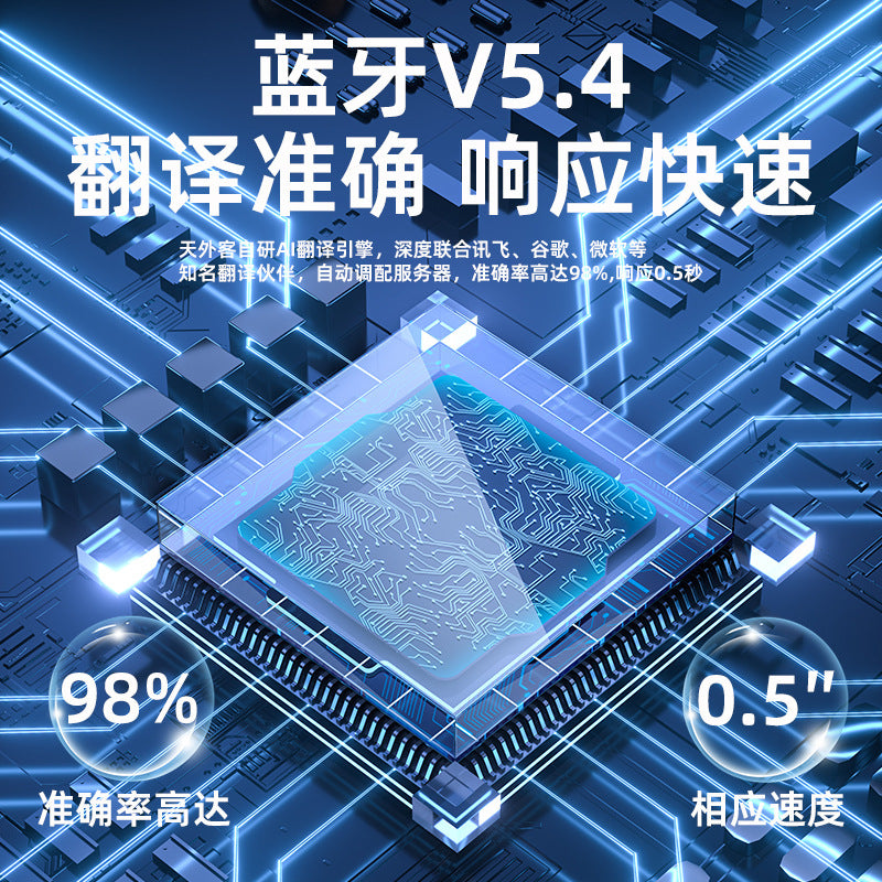 Factory Direct Sales Smart Glasses ai Translation Conference Simultaneous Interpretation Bluetooth Audio Lightweight and Comfortable Wearable Device