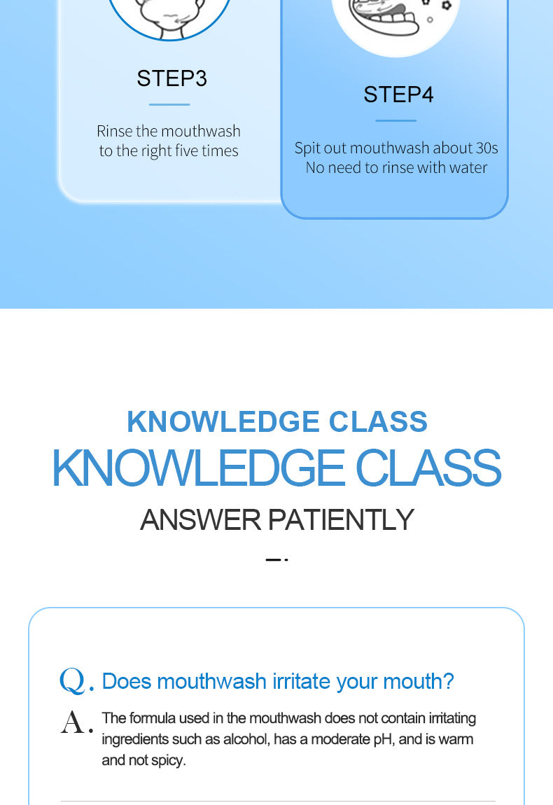 All English Mouthwash250ml  SADOER Peach Mint Lemon Oral Care  Foreign Trade Wholesale