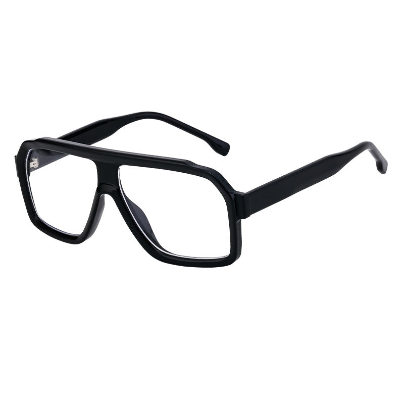 European and American Fashion Square Frame Sunglasses for Men Driving Special Propionic Acid Insert Pin Temple Sunglasses Men's Glasses shades