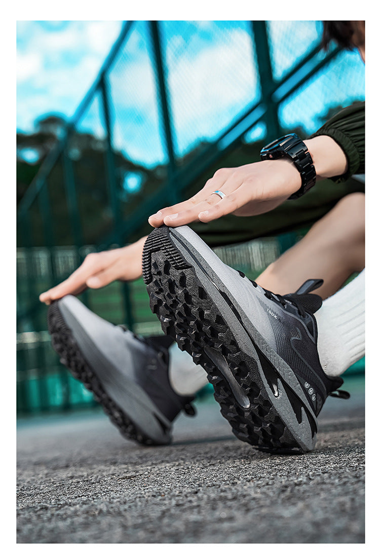 Sports Shoes Men2025New Breathable Anti-Slip Shock Absorption Sports Shoes Soft Sole Casual Lightweight Versatile Professional Fitness Shoes