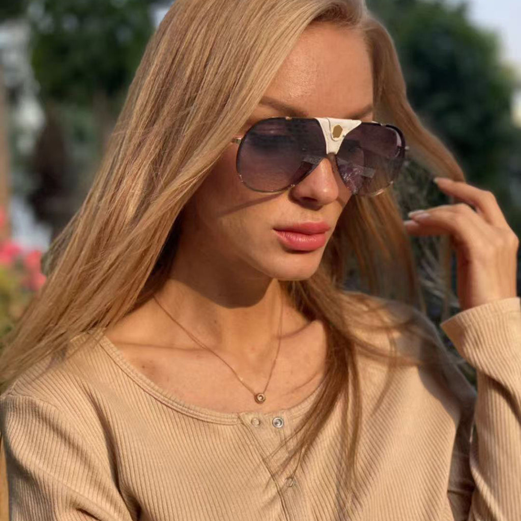 2025New Style Toad Glasses Men's European and American retro Sunglasses Pilot Sunglasses Men's Sunscreen Driving Glasses