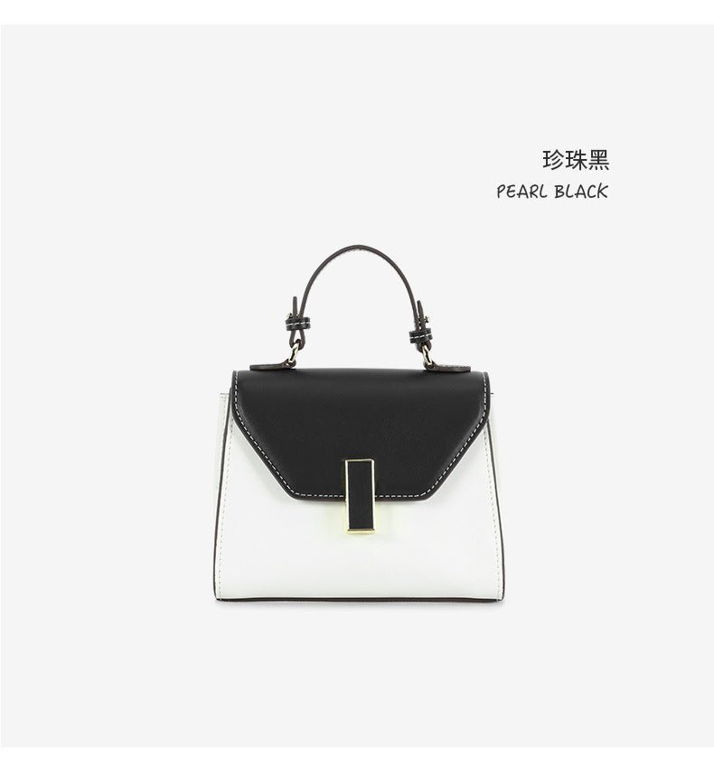 2024New Kelly Bag Yao Chen Same Style Single Shoulder Crossbody Handbag Small Square Bag European and American Fashion Casual Women's Bag