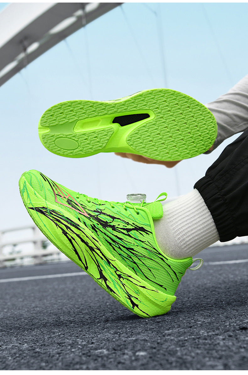 Red Rabbit9pro Really Explosive Carbon Plate Luminous Casual Breathable Running Shoes Outdoor Racing High Elastic Shock Absorption Non-slip Sneakers