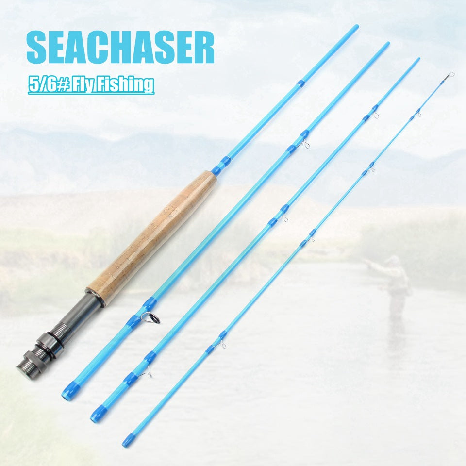 In Stock Fly Fishing Rod5/6#Fly fishing rod carbon ultra-light4Fishing Rod Stream Fishing Rod European and American Popular Fly Fishing