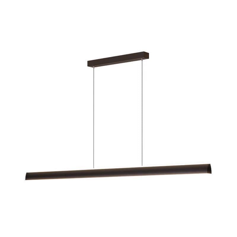 Modern Minimalist Creative Long Dining Table Minimalist Bar Counter Linear Restaurant Pendant Light Dining Room Zhongshan Lighting New Model
