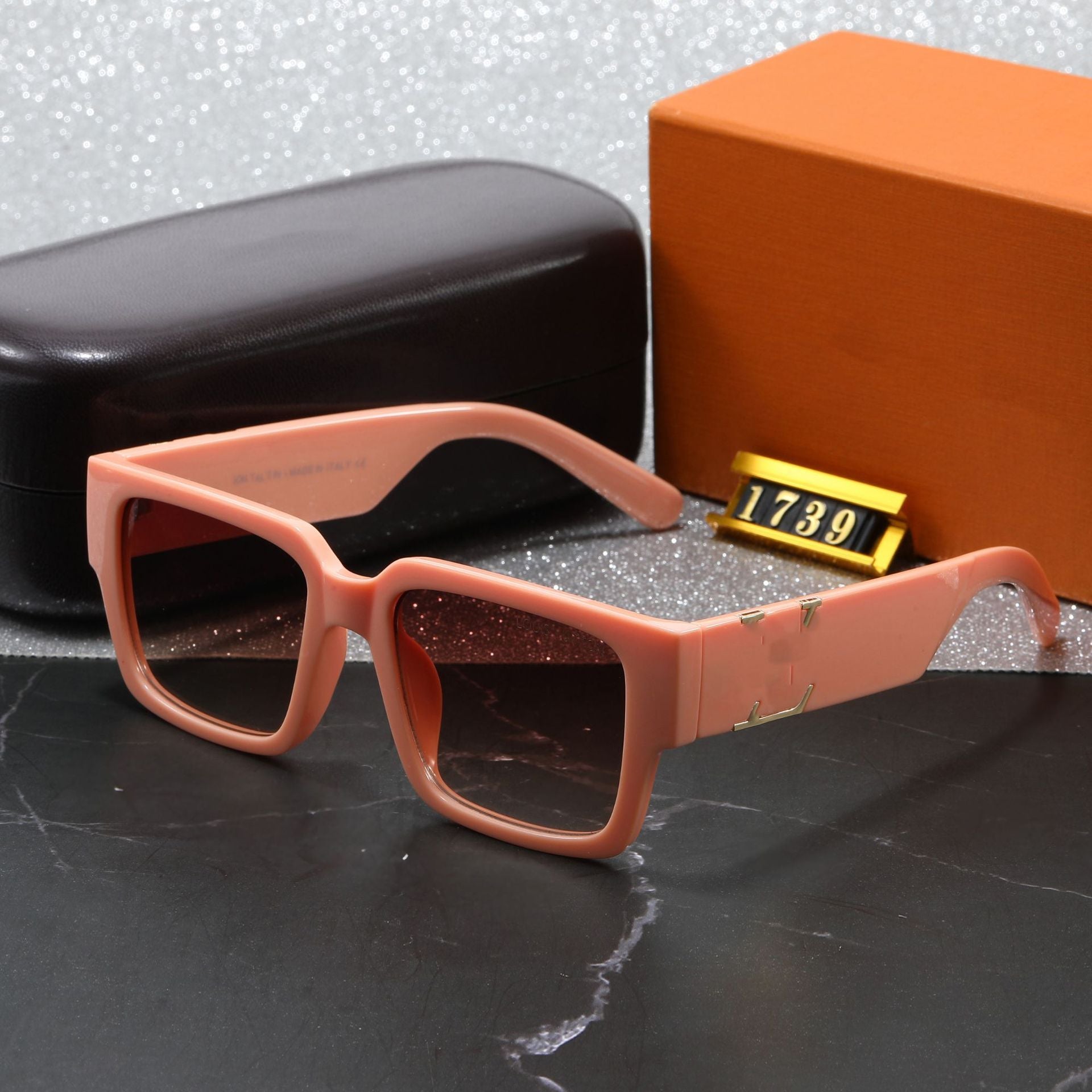 New Fashion Large Frame Square Lens Women's High-end Sunglasses European and American Trend Outdoor Sunshade Wholesale