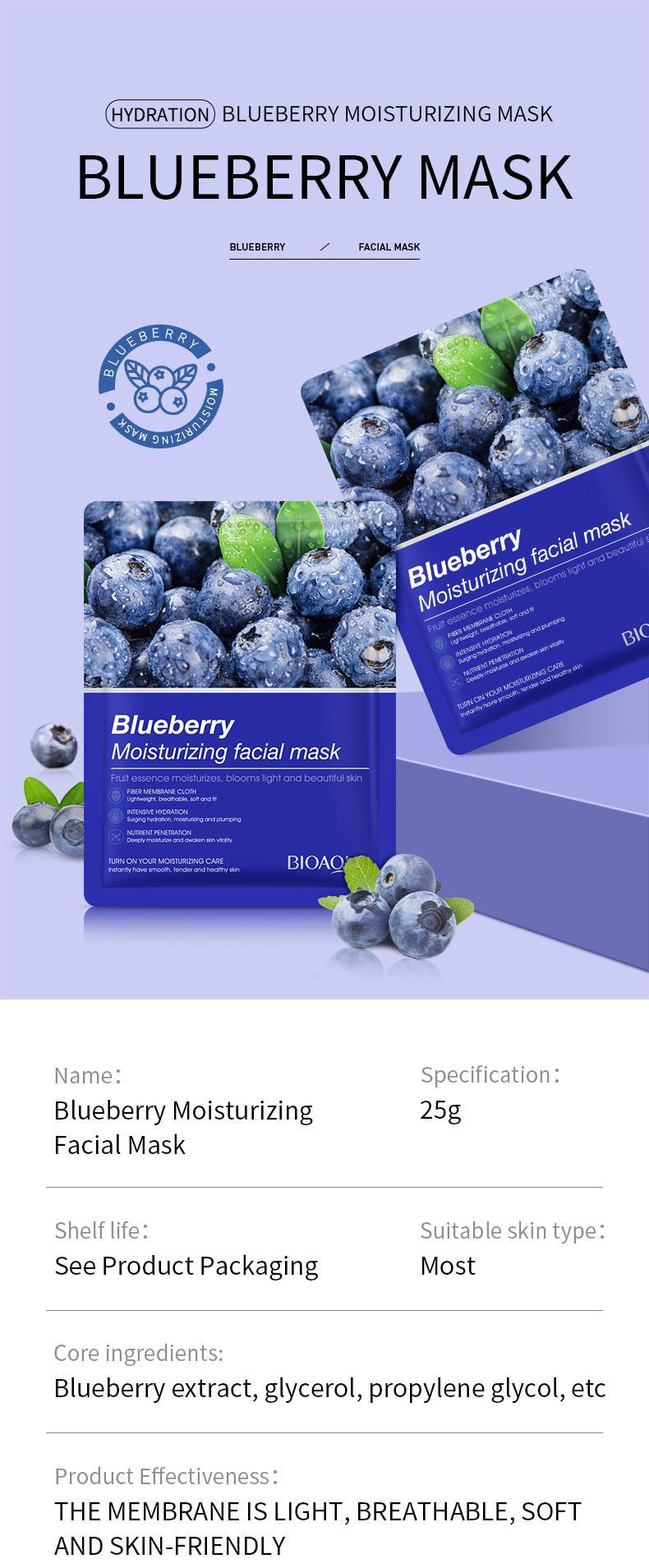 Full English Mask BIOAOUA Plant and Fruit Face Mask Sheets Hydrating and Moisturizing  Wholesale OB