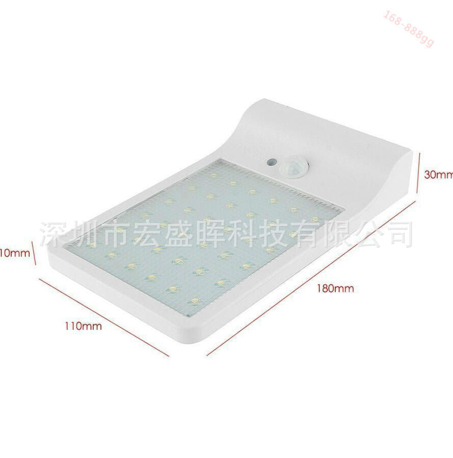 Solar Powered Outdoor LED Solar Human Body Sensor Outdoor Waterproof Courtyard Rural Street Light Garden Wall Lamp