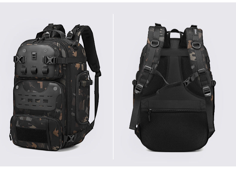 OZUKO Outdoor Tactical Backpack Large Capacity Waterproof Travel Bag Wear-Resistant MOLLE Hiking Backpack