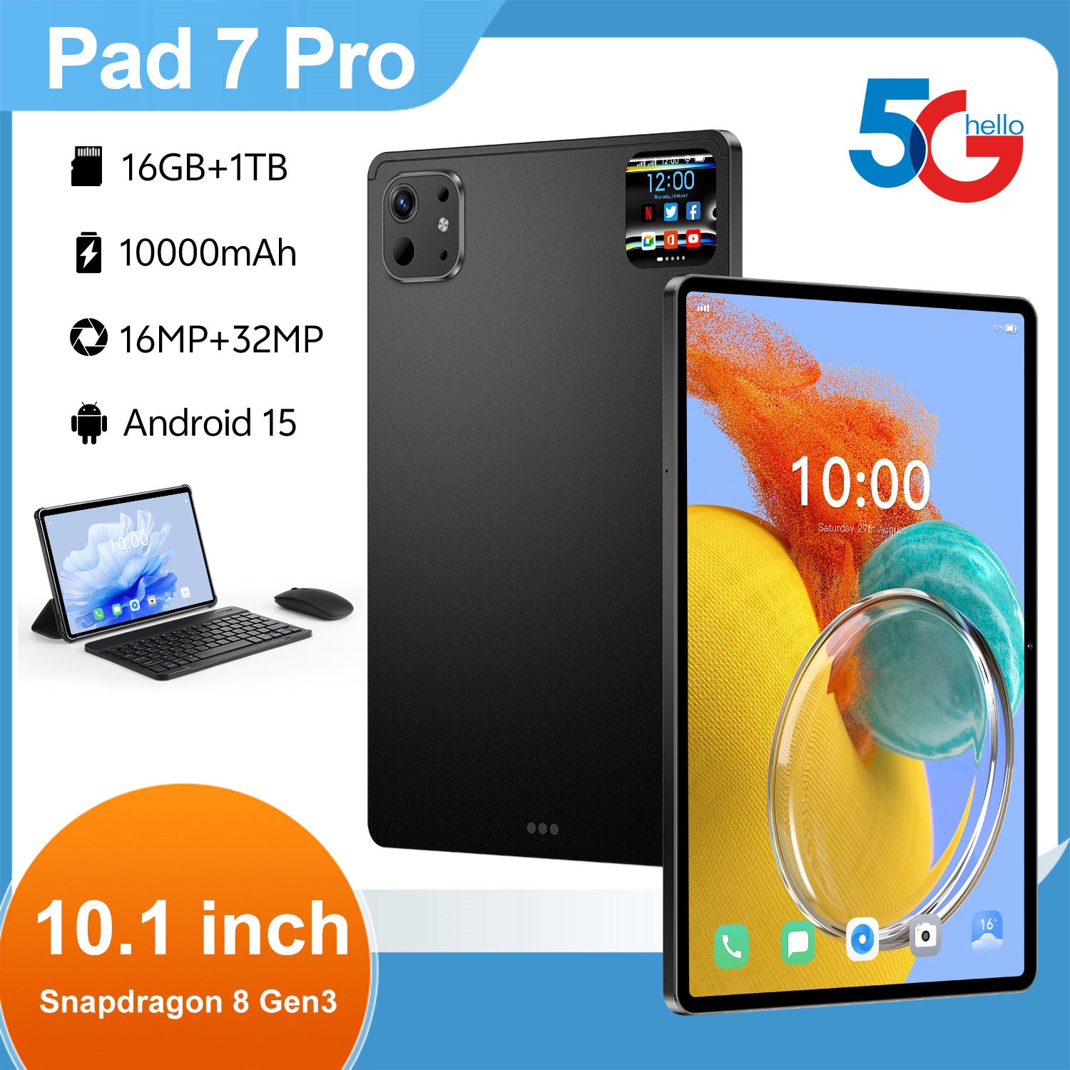 New Hot-Selling Tablet Computers10.1Inch Pro 13 Android16+1TB HD Screen Wholesale Southeast Asia