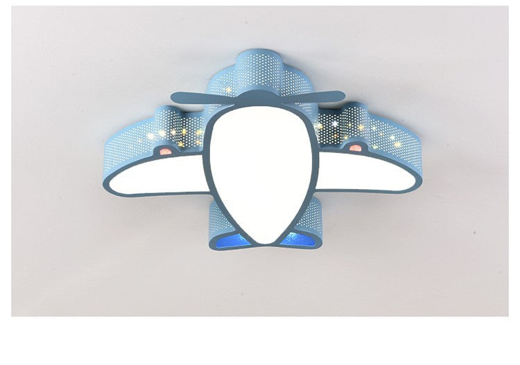 Children's Room Lamp Modern Simple Nordic Creative Boys and Girls Bedroom Airplane led Ceiling Light Non-Glaring Study Lamp