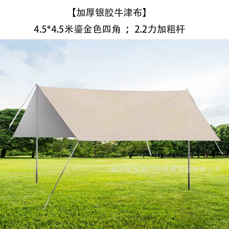 Camping Tarp Wholesale In Stock Camping Tent Outdoor Sunshade Portable Sun Protection Rainproof Tarp Tent