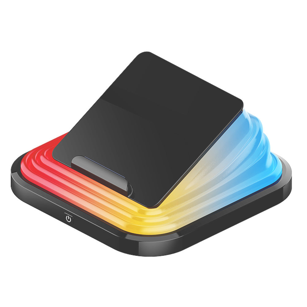 2-in-1 Magnetic Attachment15W Wireless Charging Table Lamp Gift Reading Lamp Multi-Color Adjustable Ambient Light Bedroom Bedside Lamp