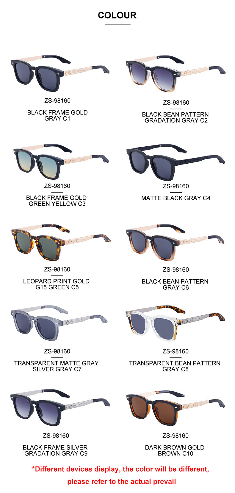 Square Frame Retro Sunglasses for Men, Sun Protection, Driving Special, High-End Outdoor Glasses Wholesale shades