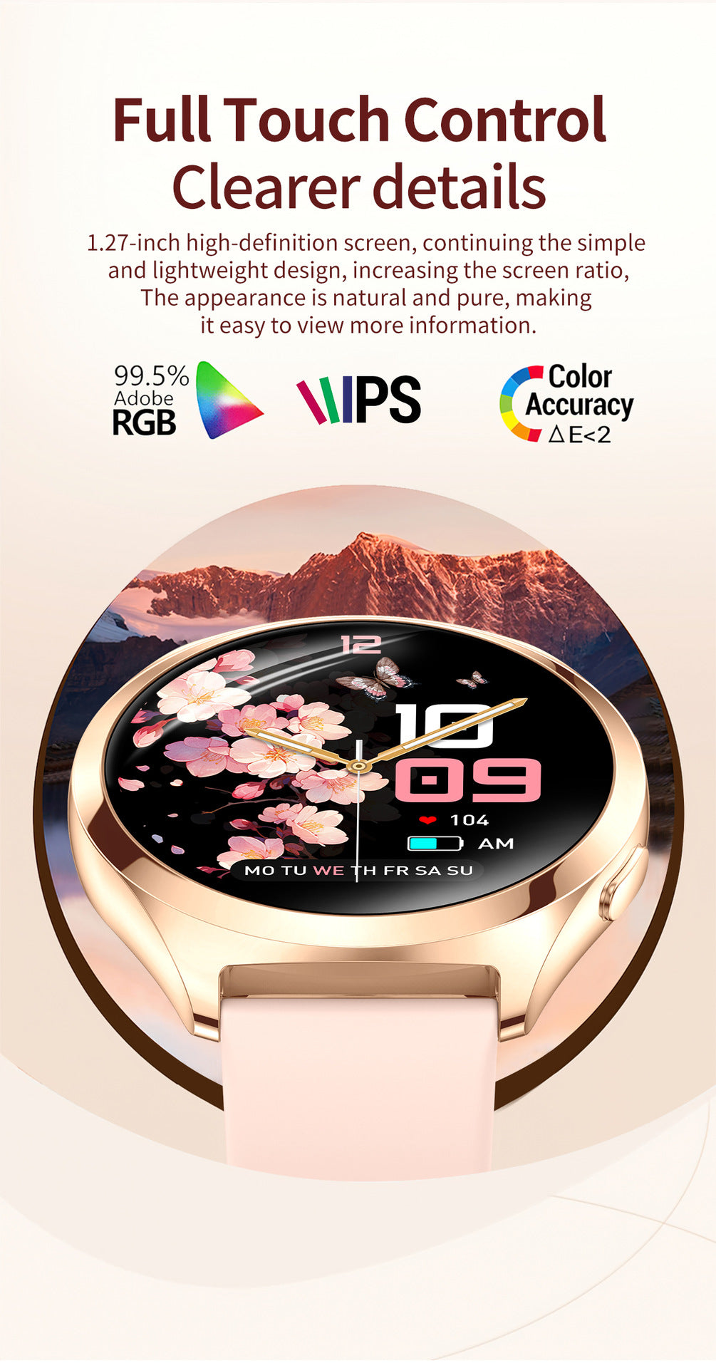 Y35Smart Watch1.27inch Bluetooth Call Heart Rate Pedometer Sleep Monitoring Deep Waterproof Sports Watch