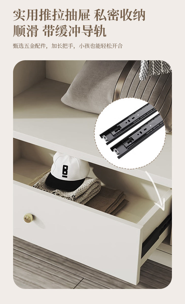 One-Door to Ceiling Heightened Solid Wood Wardrobe for Home Bedroom, Double Door Simple Assembly Cabinet, European Pine Board Storage Cabinet, Wardrobe