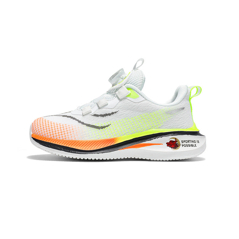 Boys and Girls Shoes Red Rabbit7Spring and Autumn Physical Training Sports Shoes Soft Sole Mesh Breathable Children's Running Shoes Lightweight Trendy