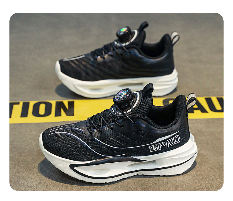 Spring and Summer Fashion Comfortable Running Shoes for Teenagers, Casual Shoes with High Elasticity and Shock Absorption, Student Marathon Training Sports Shoes