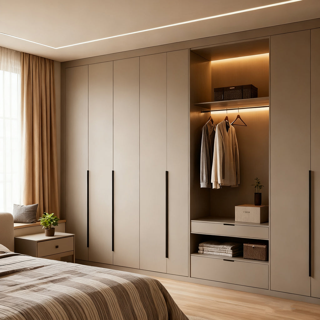 Custom Whole House Aluminum Alloy Wardrobe Honeycomb Welding Board Home Bedroom Master Bedroom Large Capacity Large Wardrobe Factory Direct