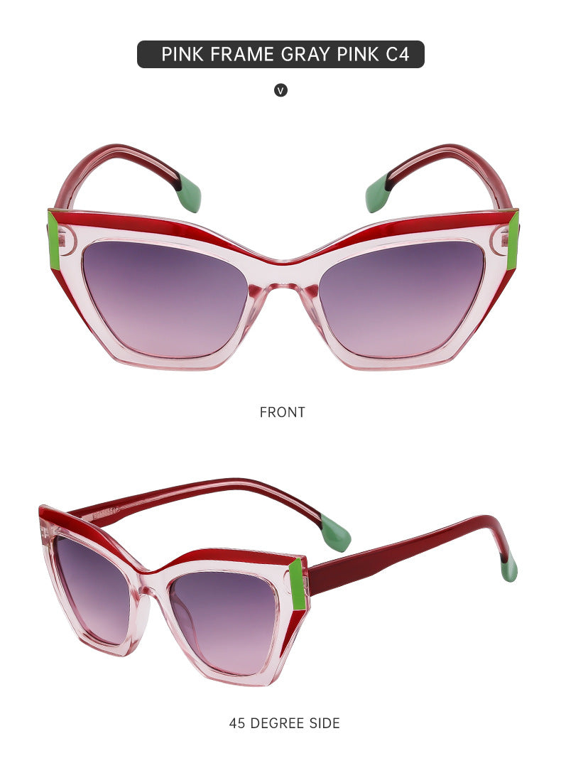 European and American Fashion Cat Eye Sunglasses for Women Hollow High-end Sunglasses Wholesale Glasses sunglasses