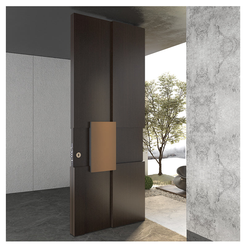 New Modern Design Hot Sale Style Wooden Front Entry Pivot Door and Cheap Price Exterior Wooden Security Entrance Doors