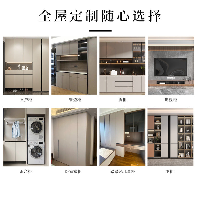 Dongguan Shenzhen Guangzhou Hong Kong Whole House Customization Manufacturer of Modern Light Luxury Integrated Cabinets, Bedroom Wardrobes, and Cloakrooms