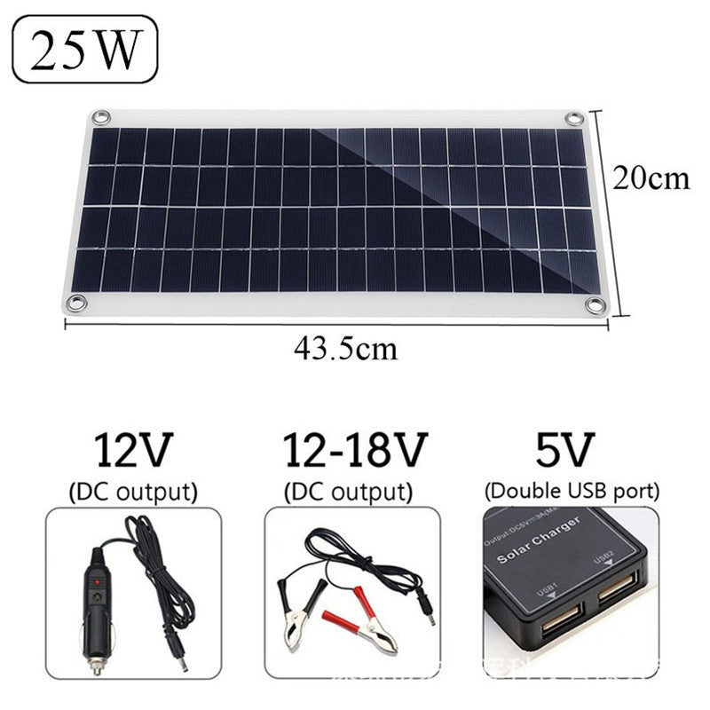 Polycrystalline Silicon Flexible Solar Panel Outdoor Portable Lightweight Solar Mobile Phone Battery Charging Board