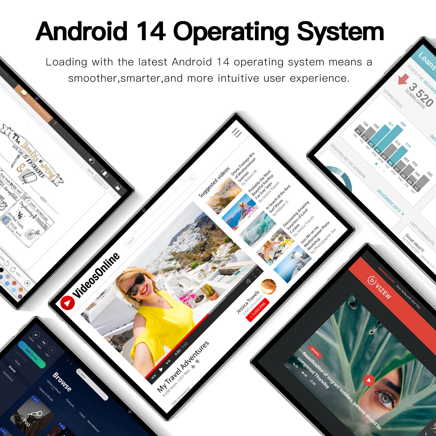 P60 Pro Android Smart Tablet PC16+512G Exclusively for Overseas E-commerce(Popular)