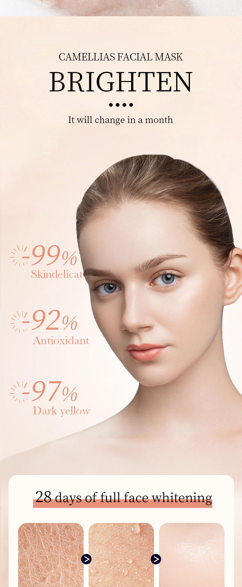 Camellia Mask BIOAOUA Hydrating Moisturizing Tablets Cross-Border Wholesale Manufacturer