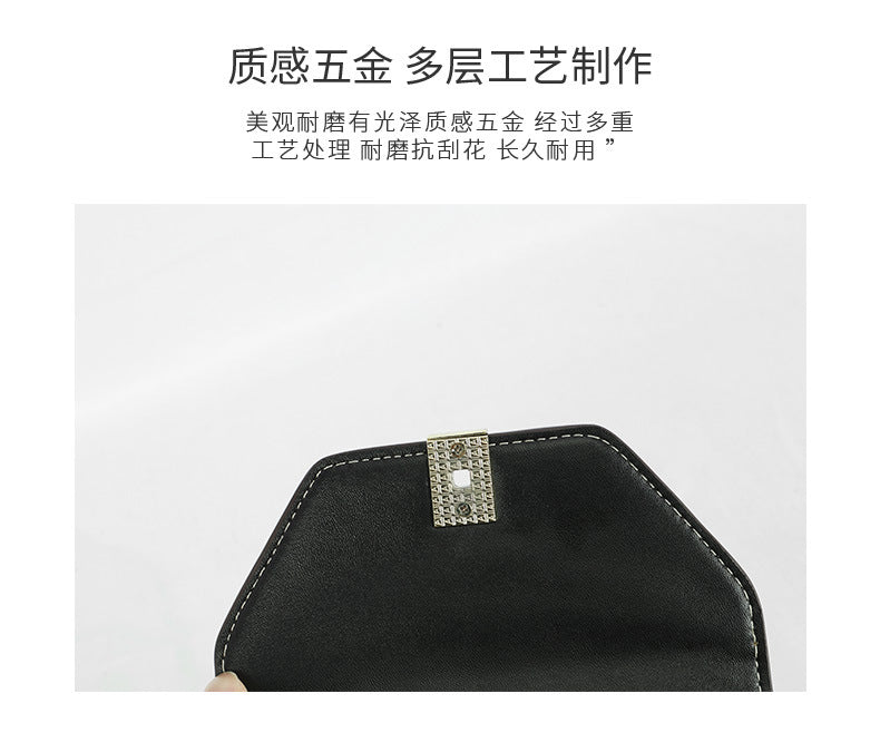 2024New Kelly Bag Yao Chen Same Style Single Shoulder Crossbody Handbag Small Square Bag European and American Fashion Casual Women's Bag
