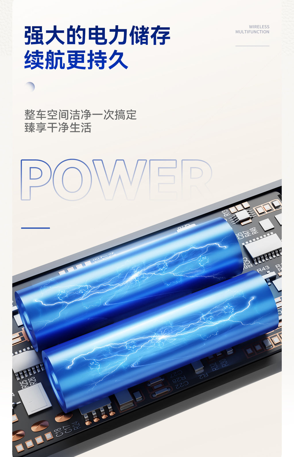 Car Wireless Vacuum Cleaner Multi-Function Blowing and Suction Household Small Air Extraction Handheld High-Power Dust Blower Customization