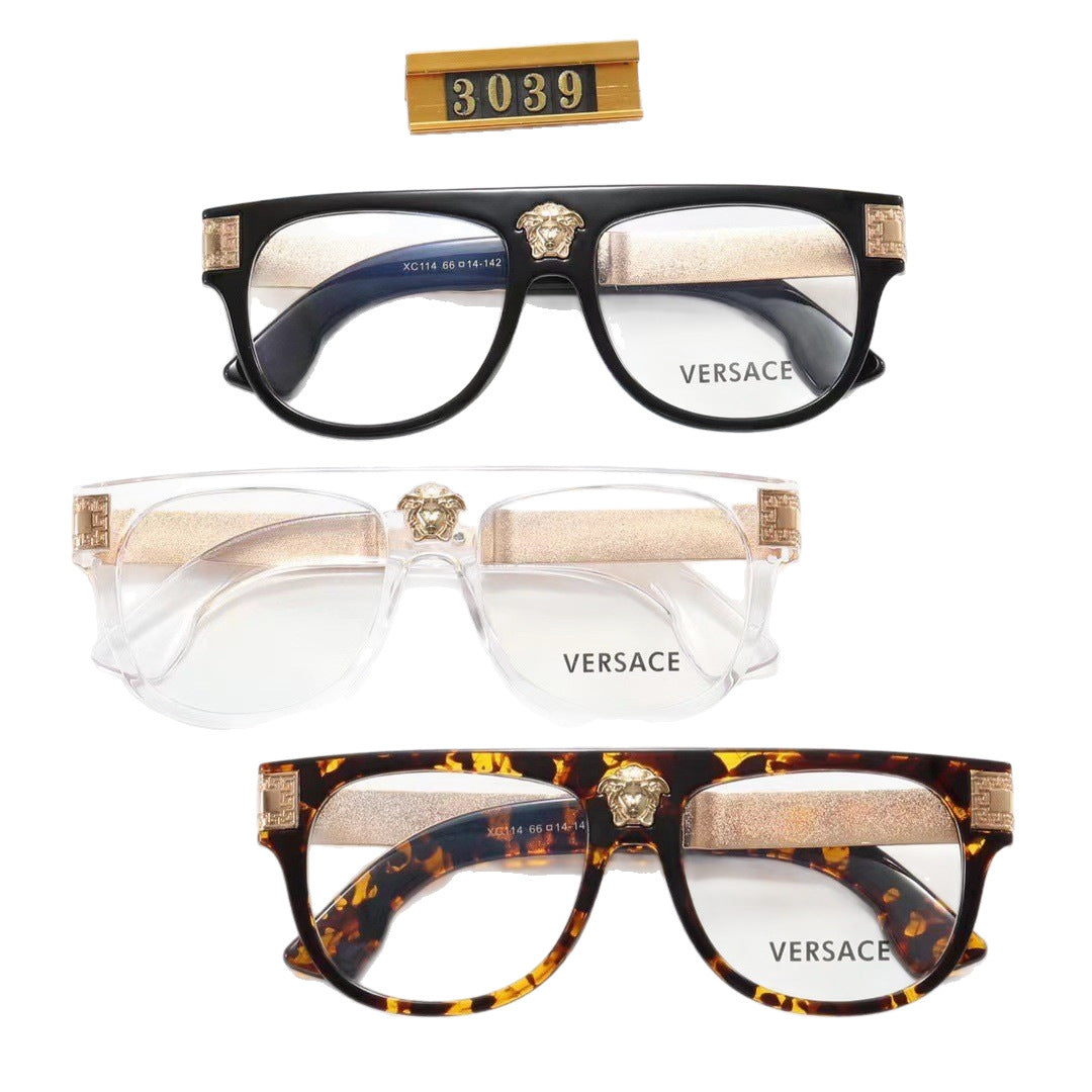 New Fashion Square Large Frame Personality Flat Top European and American Runway Luxury Sunglasses for Men and Women ins Trendy Sunglasses