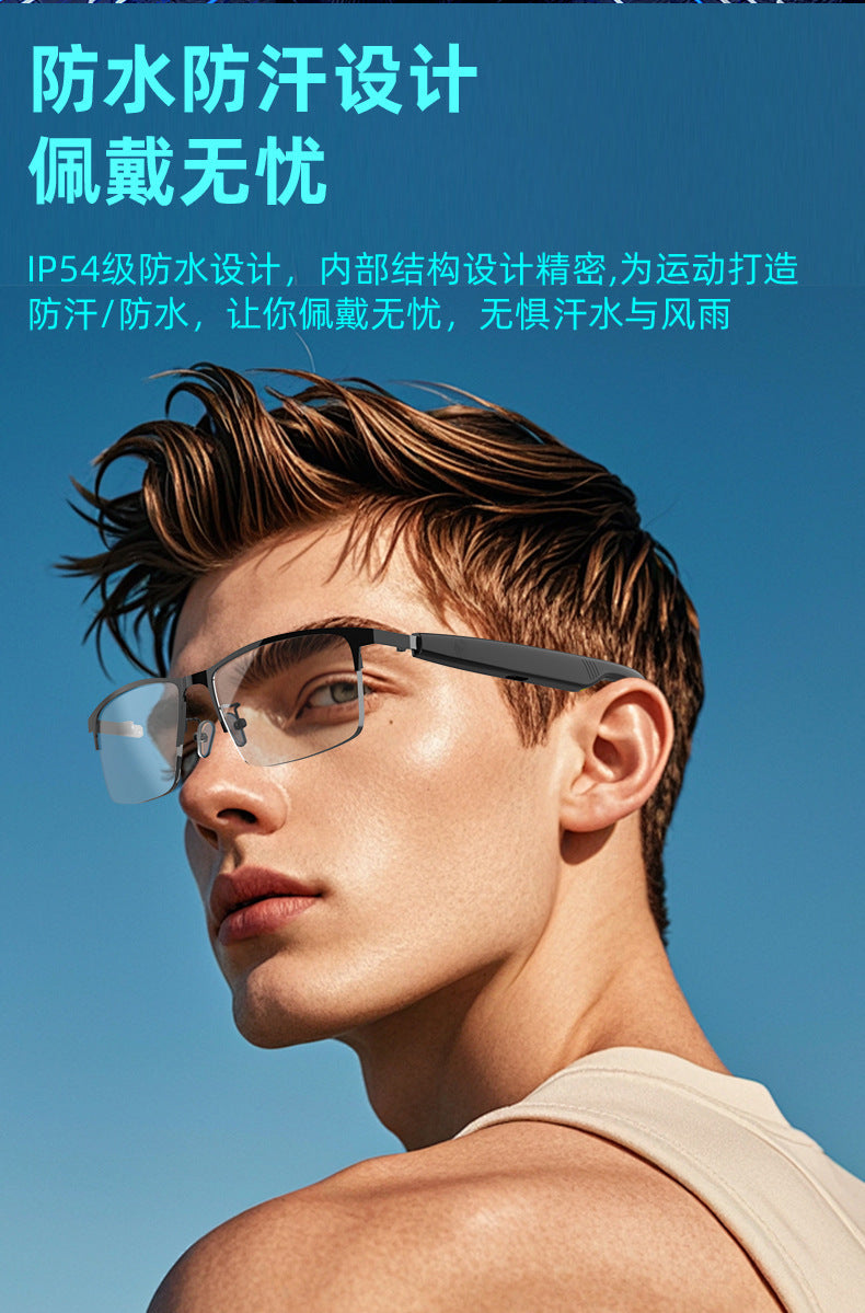 AI Bluetooth Smart Glasses Anti-Blue Light Translation Call Music Open-Ear Smart Bluetooth Glasses Headset