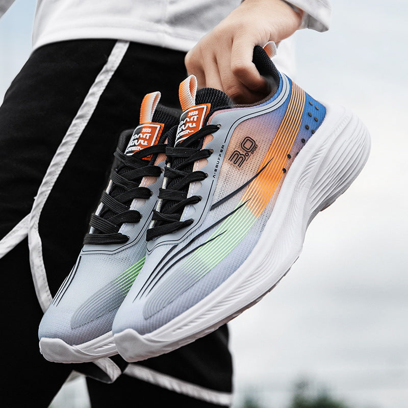 New Jogging Carbon Plate Running Shoes Men Women Couples Breathable Lightweight Marathon Training Outdoor Casual Sports Shoes