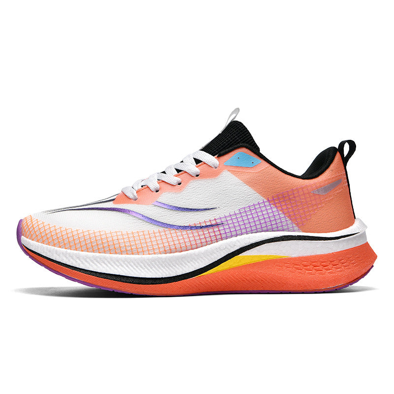 2025Spring and Summer New Style Flying Electric4C Professional Racing Shock Absorption Casual Non-slip Sports Shoes Ultra-light High Elasticity Men and Women Running Shoes