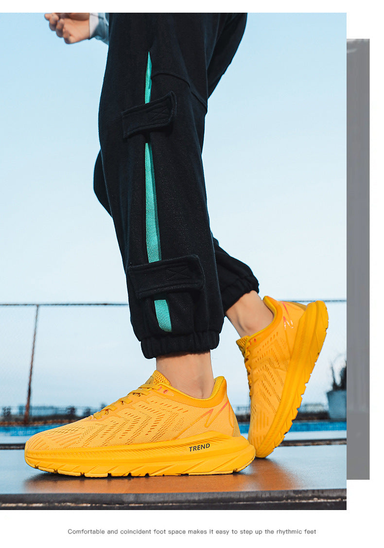 Men's running shoes2025New Breathable Mesh Student Casual Running Youth Shock Absorbing Anti-Slip Sports Shoes