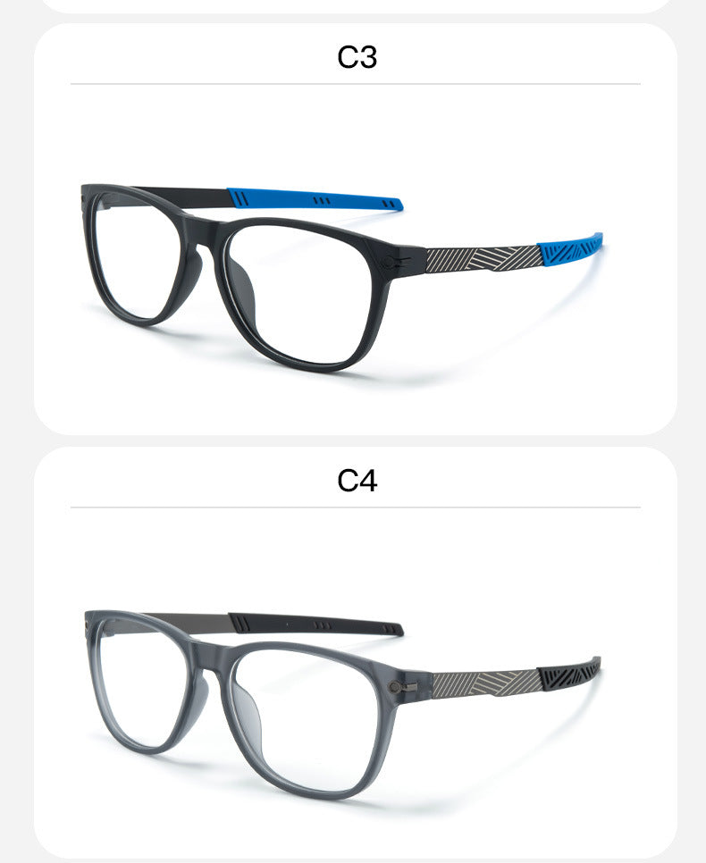 New Oval Sports Glasses Cycling Eyewear Frame for Men and Women Square Round Glasses