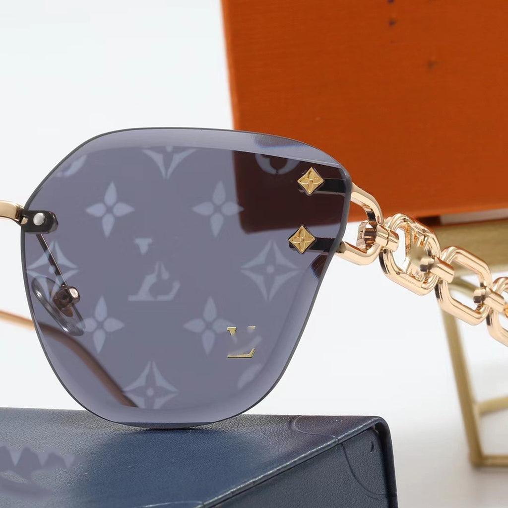 2024New Fashion Trend Sunglasses High-End Luxury Style Women's Sunglasses Laser Lenses Unique Street Style