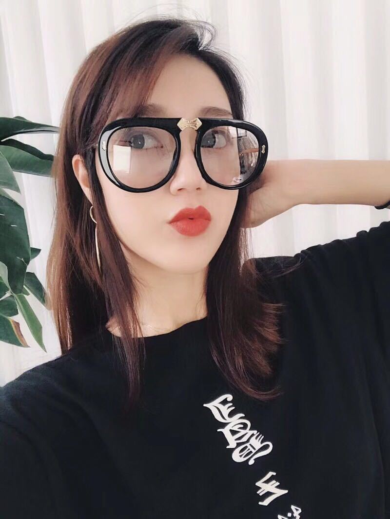 Diamond-Encrusted Foldable Sunglasses for Women Fashionable Internet Celebrity Style Sunglasses Artistic Bare-Faced Glasses Toad Glasses sunglasse