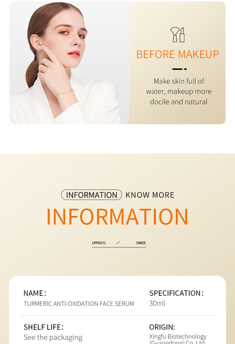 Full English Turmeric Skincare Set SADOER Cleansing, moisturizing, hydrating five-piece set for  foreign trade wholesale