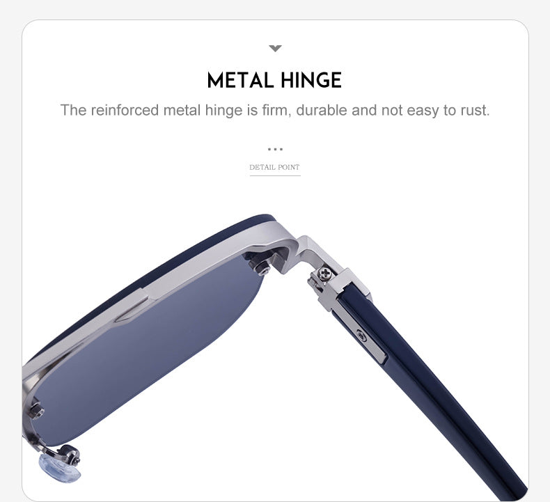 2025New Fashion Half-Frame Cut Edge Sunglasses for Women, High-End Driving Sunglasses for Men, Wholesale Glasses