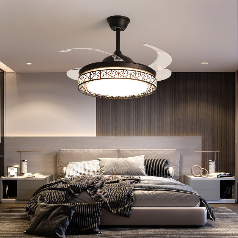 Ceiling Fan Light for Living Room, Bedroom, Dining Room, Nordic Postmodern Style, Luxury Lighted Electric Fan Ceiling Light