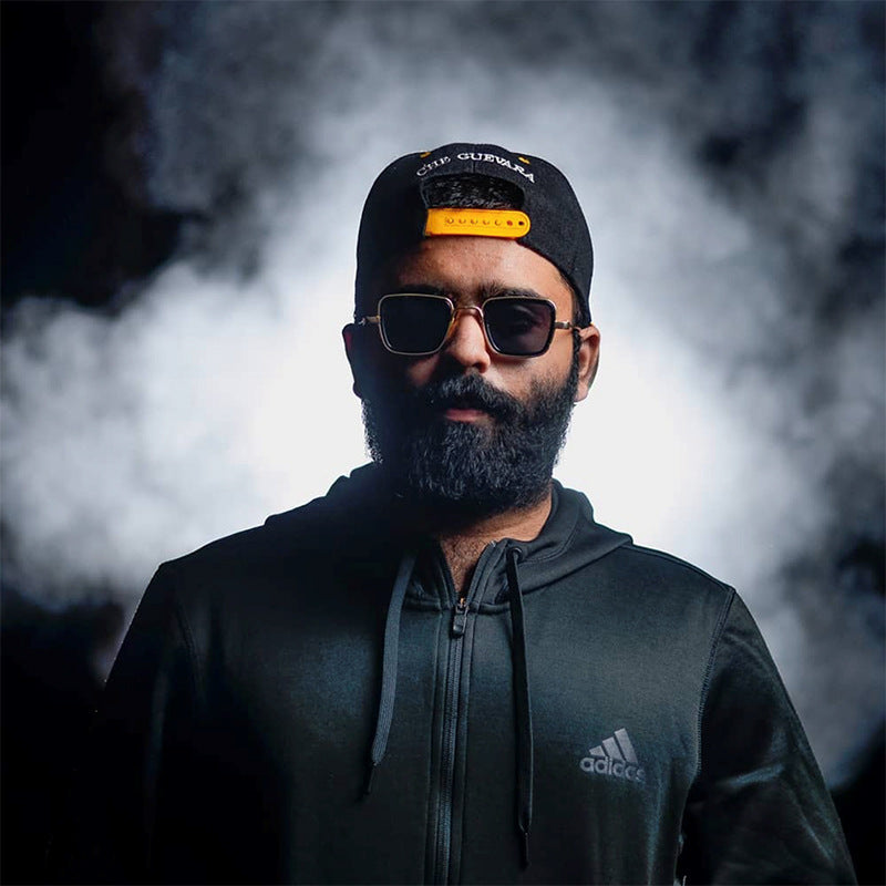 KABIR SINGH Steampunk Small Square Frame Sunglasses for Men High-end Indian Sunglasses Men's Glasses