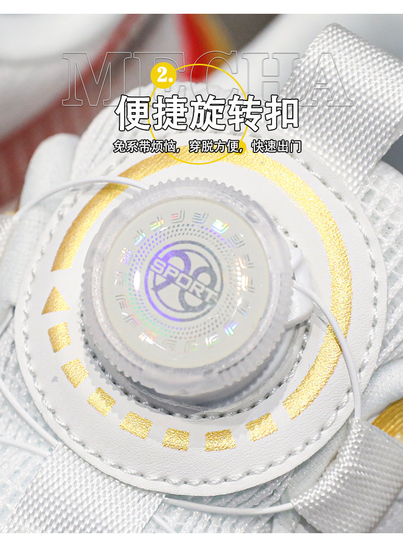 Boys and Girls Shoes Red Rabbit7Spring and Autumn Physical Training Sports Shoes Soft Sole Mesh Breathable Children's Running Shoes Lightweight Trendy