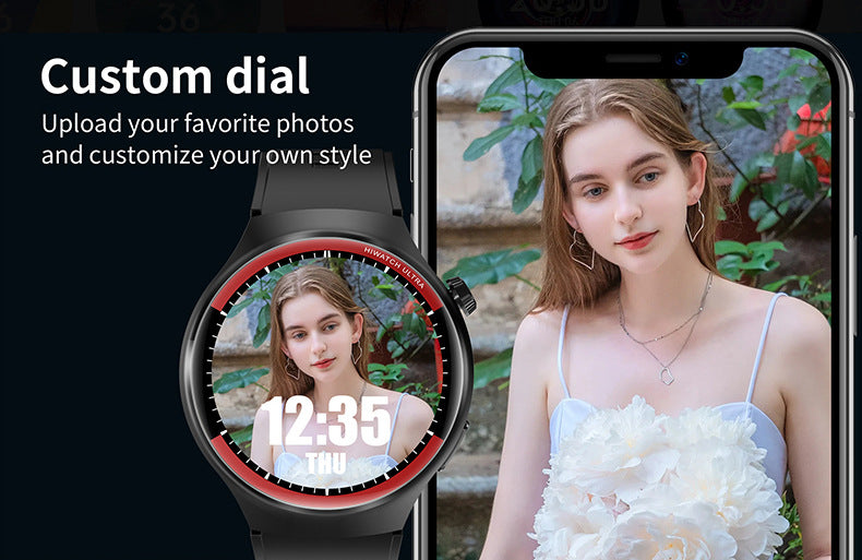 Watch4 Pro+Smart Watch1.52inch Bluetooth Call Heart Rate Blood Oxygen Message Reminder Sports Watch