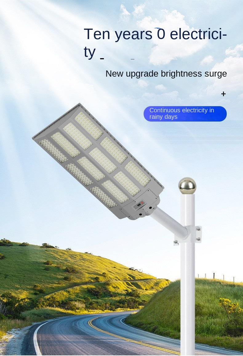 Intelligent Human Body Sensing Integrated Solar Lamp High-power Engineering Road Square LED Street Lamp