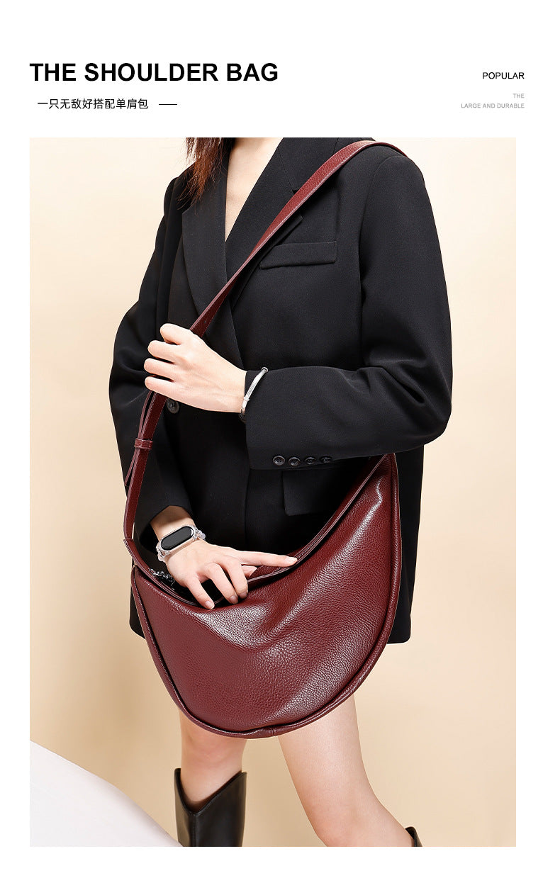 New Fashion Women's Dumpling Bag, Unique Design Casual Women's Chest Bag, Trendy Versatile Single Shoulder Crossbody Underarm Bag