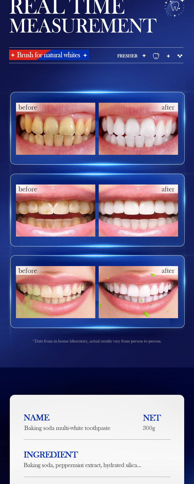 Full English Pump Toothpaste SADOER Baking Soda Probiotics Teeth Cleaning Oral Freshness  Wholesale