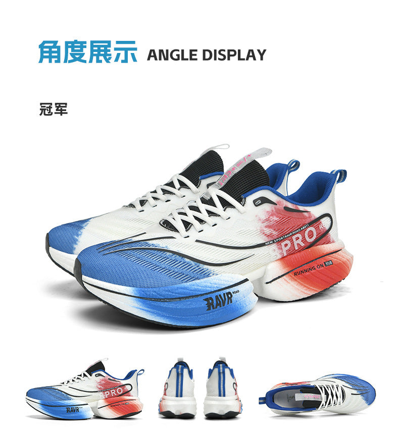 Red Rabbit8pro Carbon Plate Running Shoes Autumn Mesh Ultra-light Breathable Sports Shoes Men and Women Couples All-match Casual Running Shoes