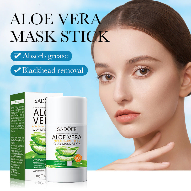 Full English Solid Face Mask40g SADOER Vitamin C Aloe Vera Mugwort Cleansing Mud Mask  Wholesale